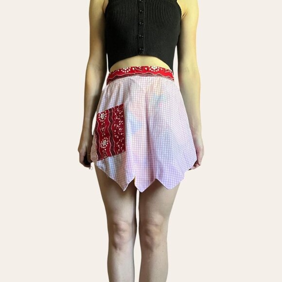 Vintage handmade patchwork skirt/waist apron - Picture 8 of 8